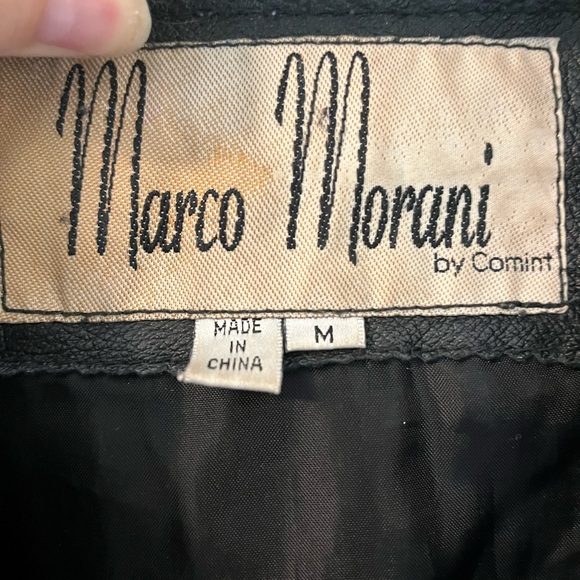 Marco Morani by Comint black oversized leather coat - Picture 2 of 7